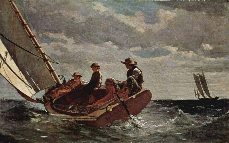 Winslow Homer Breezing Up china oil painting image